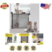 One-Handed Operation 71" Retractable Baby & Dog Gate - 33" Tall Safety Gate