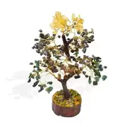 Crystal Tree of Life - 7 Chakra Tree, Good Luck Money Tree, Gemstone Bonsai Tree