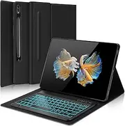 Galaxy Tab S10 Ultra/S9 Ultra/S8 Ultra Keyboard Case 14.6 inch Backlit 7 Colors Wireless Detachable Bluetooth Keyboard Magnetic Smart Slim Protective Case with