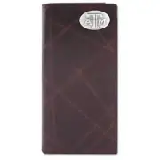 ZeppelinProducts TAM-IWT4-WRNK-BRW Texas A&M Secretary Wrinkle Leather Wallet