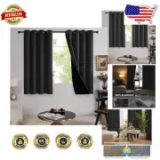 Energy-Efficient Blackout Drapes - 2 Panels Blackout Curtains for Bedrooms
