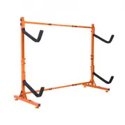 VEVOR Freestanding Kayak Storage Rack, Kayak Stand for 2 Kayak Canoe Paddleboard, Heavy-duty Steel Kayak Hanger Holder with Padded Arms and Adjustable