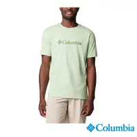 在飛比找PChome24h購物優惠-Columbia哥倫比亞 男款-LOGO短袖T恤-嫩綠色 U