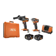 AEG 18V 4.0Ah 2-Piece Brushless FORCE Combo Kit
