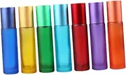 Healeved 7Pcs Empty Roll Perfume and Essential Oil Bottle Leak Travel Container for Fragrance Cream Liquid Storage Mixed Colors