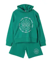 Moncler Enfant Long-Sleeved Two-Piece Set 10Y bright green