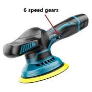 150mm Car Polisher Buffer Machine Cordless with 2x Battery Dual Action Polishing
