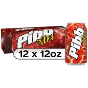 Pibb Xtra Soda Pop Soft Drinks Cola 12 fl oz 12 Pack Cans Limited Edition Rare