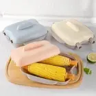 2 Hole Microwave Corn Steamer Plastic Microwave Corn Cooker Case Home