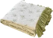 JSEIAJB Bubble Cotton Quilt Lace Crushed Air Conditioning Quilt(150 * 200cm)