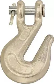 NEW LOT OF (10) CAMPBELL 1/4" GRADE 43 ZINC CHAIN CLEVIS GRAB HOOKS 8765281