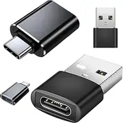 4 Pack USB C to USB Adapters OTG,2*USB-C to USB-A/2*USB-A to USB-C, SuperSpeed Data Transfer & Fast Charging for iPhone/PC/Samsung/iPad/Laptop/etc, USB to USB C Adapter OTG