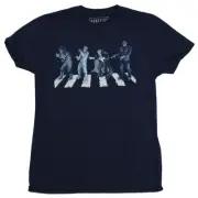 Universal Studios Monsters Mens T-Shirt - Drac Frankenstein Mummy Wolfman Road