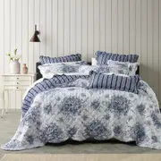 Bianca Bedding Amorette 5-7 Piece Set Blue Polyester Bedspread Set