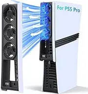 Cooling Fan for PS5 Pro, Efficient Cooler with 3 Fans and Dynamic Speed Control & Smart Sleep Mode, Ultra-Quiet Cooling Station with a USB 3.0 Port, Exclusively for PS5 Pro Console 2024 Edition
