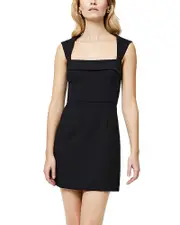 French Connection Whisper Square Neck Mini Dress