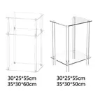 Acrylic Side Table, Clear NightStand End Table
