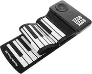 QUMIIRITY Foldable Keys Electronic Roll Up Piano Portable Silicone Keyboard with Built in Speaker Travel Friendly Design for Musicians Compact and Easy to Clean for Music Practice