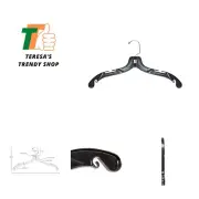 Plastic Shirt/Dress Hanger with Chrome Swivel Hook, Middle Heavy Weight, 17",...
