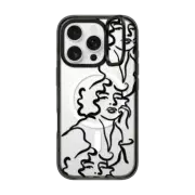iPhone 16 Pro Impact Ring Stand Case MagSafe Compatible Pretty Woman (Inverted) by aLILscribble