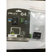 在飛比找蝦皮購物優惠-[好市多］PNY 必恩威 64G MicroSDXC U3 