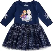 Disney Frozen Dress for Girls, Elsa Snowflake Princess Dress, White/Pink/Lilac