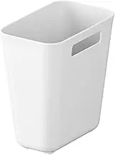 Rubbish bin, round rubbish bin, small, compact rubbish bin, versatile waste paper basket for bathroom, office, kitchen and other rooms, waste paper basket for office, kitchen,