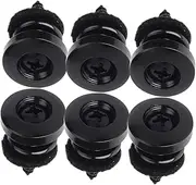 LRXIYODE 6Pcs Locking Guitar Strap Button Durable Slip Accessories for Acoustic Electric and Bass Guitars Easy Installation with Resistant Felt and Materials