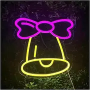 Hanging Art Neon Signs LED Neon Ambiance Decoration Holiday Event Neon Sign Tree Snowman Modeling Luminous Lights (Size : A)