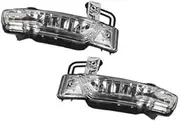 QASULER For Jeep, for Grand Cherokee 2011-2021 LED Side Rearview Mirror Turn Signal Light Indicator 68236930AB 68236930AC(Left and Right) Car Side Mirror Indicator Light