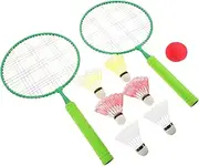 NAMOARLY 10pcs Badminton Rackets Badminton Racquet Beach Badminton Badminton Kit Badminton Ball Racket Paddle Ball Game Badminton Balls Badminton Birdies Toy Rackets Green