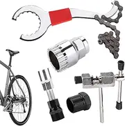 Bike Tool Kits | Integrated Portable Tire Repair Kit | Multi-functional Tail Hook Wrench Cycling Maintenance Tool Set for Flat Tire Workshop Mountain Touring Commute Road Park