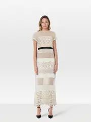 White Broderie Anglaise Maxi Dress