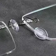 Glasses Nose Pads,BEHLINE Eyeglass Nosepads for Rimless Glasses Eyeglasses Frames,for Silhouette Eyeglasses Rimless Frames Eyewear Nose Pieces,Plug-in/Slot-in Nose Bridge Pads
