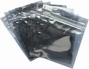 100Pcs Semi-Transparent Resealable Anti Static Bags, Mixed Sizes ESD Anti-Static Shielding Zip Lock Grip Seal Bags for Storing for Electronic and Computer Components