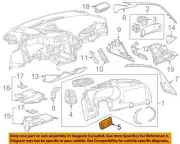 GM OEM 14-19 Corvette Instrument Panel Components-Switch Bezel 23232799