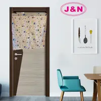 在飛比找鮮拾優惠-【J&N】可愛貓咪雙開式短門簾9090(粉色)