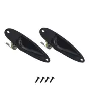 2PCS 1/4" 6.35mm Output Input Jack Plug Socket Boat Jack Plate For ST Guitar