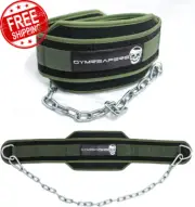 Dip Belt with Chain for Weightlifting, Pull Ups, Dips - Heavy Duty Steel Chain f