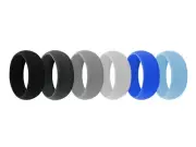 AERA Silicone Wedding Ring Band Safe Flexible Rubber USA Mens Size 13