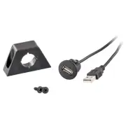 USBR ACCELE / UNIV. FLUSH MOUNT USB MALE TO USB FEMALE EXTENSION CABLE W/ MOUNT