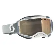 SCOTT Fury Snow Cross Light Sensitive Goggles White/Grey/Light Sensitive Bronze