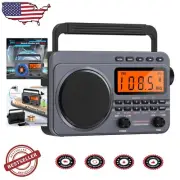 LCD Display Rechargeable Transistor Radio with Emergency Weather Alerts