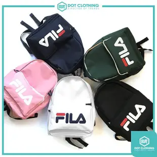 FILA LOGO 旅行 小包 雙肩 後背包 深藍 白紅 老爹鞋 附鑰匙圈 7色 BPS-1402-BK