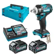 Makita 40V Max Cordless Brushless 1/2" Pin Detent Impact Wrench Kit TW005GM203