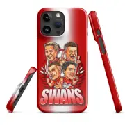 Sydney Swans Team Samsung iPhone - 2 LAYER TOUGH CASE - All Models AFL