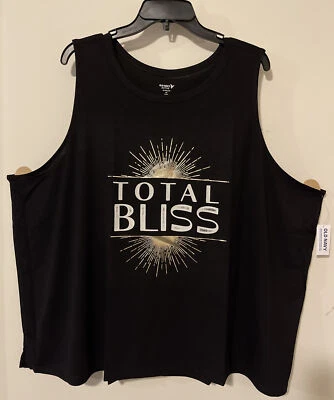 Old Navy Active Go-Dry Women’s 4x Black Ultralite Sleeveless Tank Top NWT! A3404