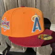 7 1/4 Tan UV New Era California Angels 1989 All Star Game Fitted Club Hat