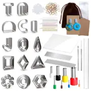165PCS Polymer Clay Earring Making Tools Clay Earring Cutters DIY Earring