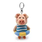 德國🇩🇪 NICI 小豬威比鑰匙圈 游泳圈 泳圈大豬鑰匙圈 藍色條紋 藍色 黃色 威比小豬 玩偶 禮物